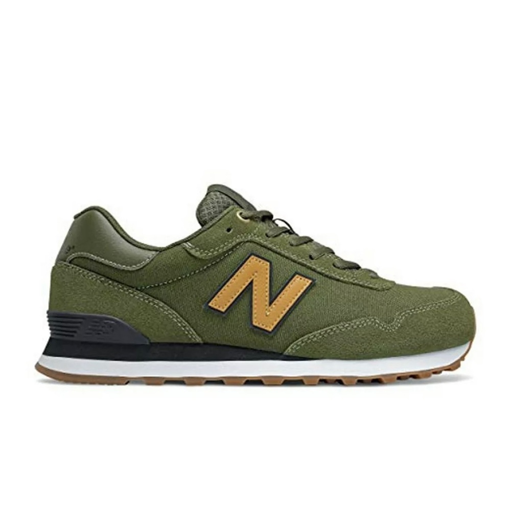 New Balance 515 V1 Sneaker, Olive/Gum Men's Size 1